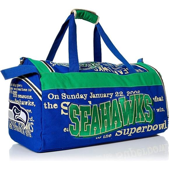 FOCO NFL Seattle Seahawks Duffle Bag, Green - Picture 1 of 4